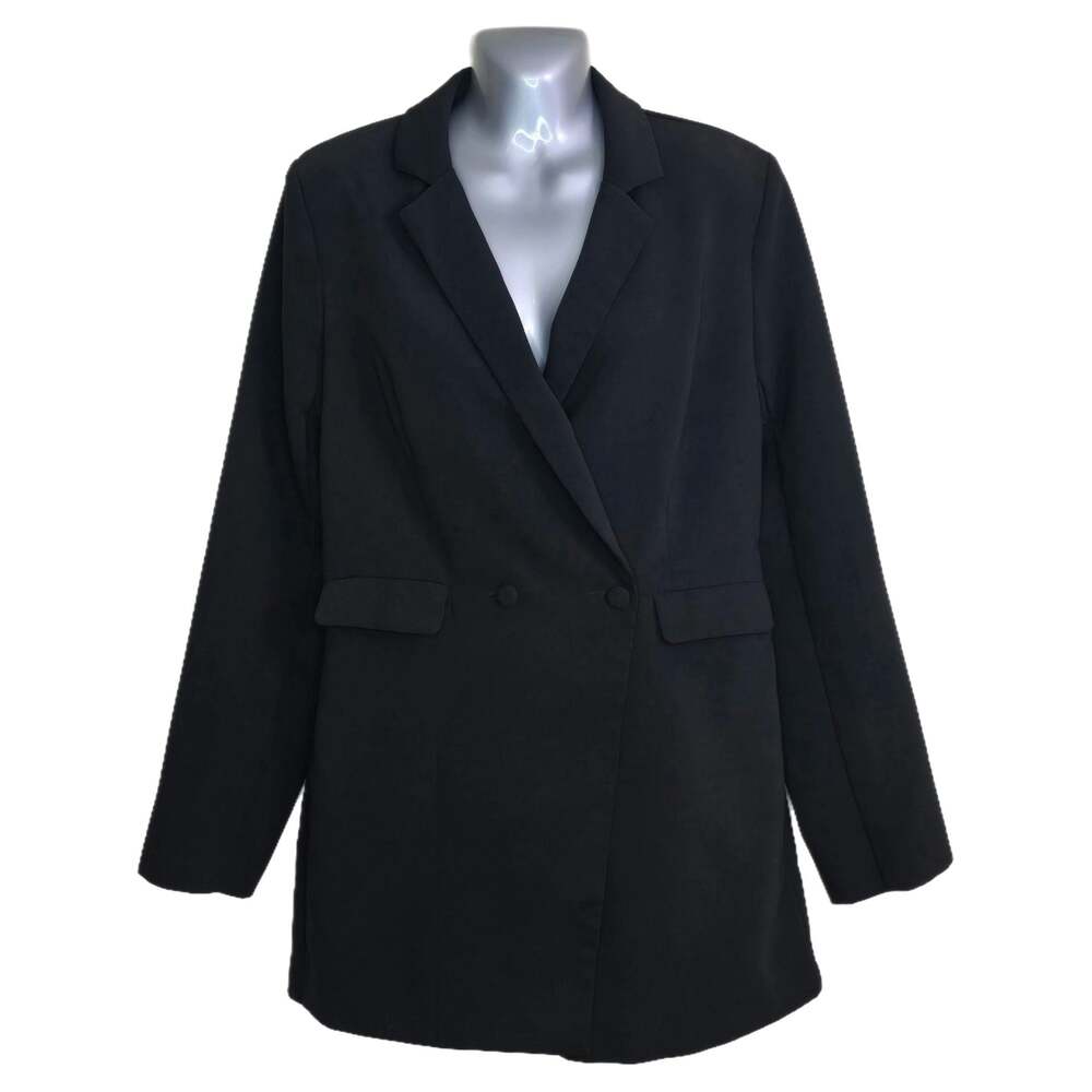 Endless Rose Black Tailored Blazer Romper with Side Zip Size L
